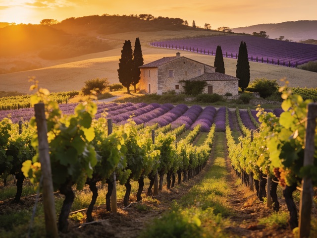 Weinberge der Provence