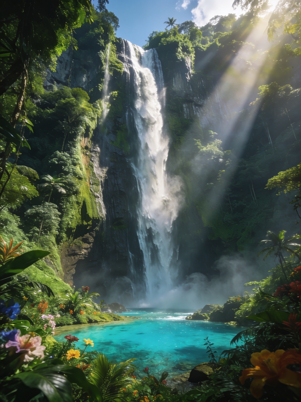 Tropischer Wasserfall